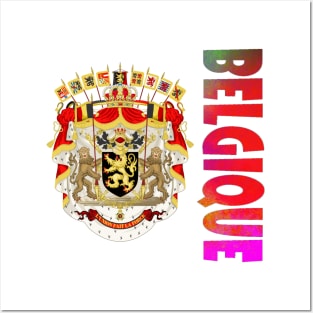 Belgique (Belgium) Coat of Arms Design Posters and Art